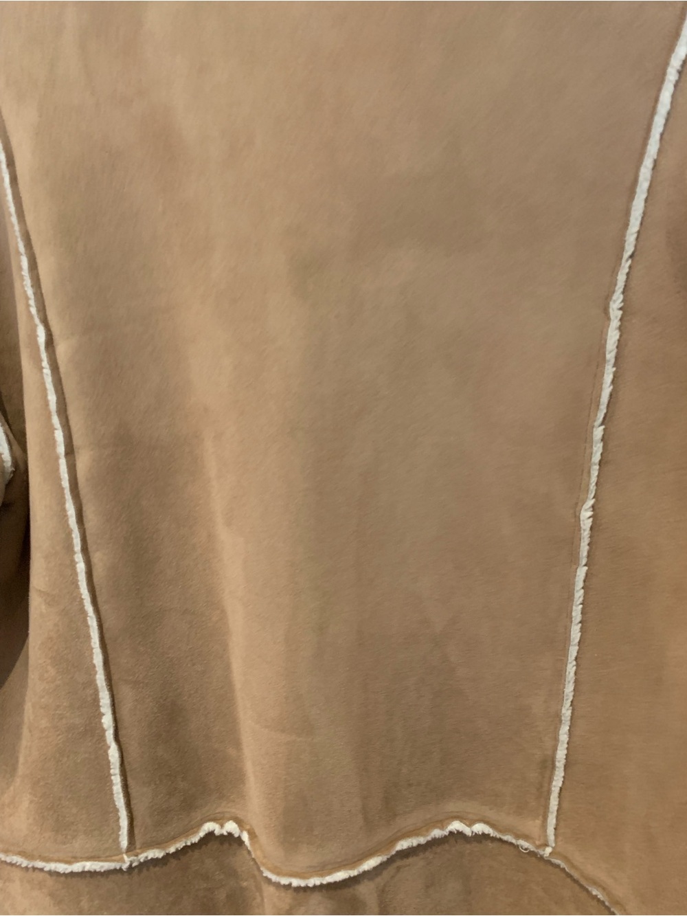 Vintage Tan Shearling Long Coat - Womens - Picture 6 of 12